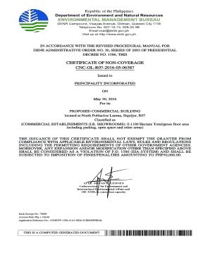 cnc permit denr|CNC – Certificate of Non.